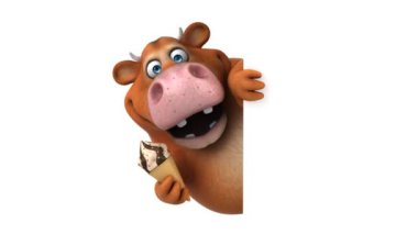 Dondurmalı eğlenceli inek - 3 boyutlu animasyon 