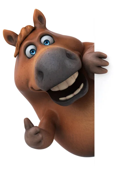 Fun Horse Character Illustration — Stock Photo, Image