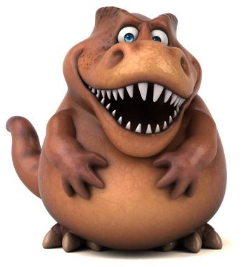 Eğlenceli Trex - 3d çizim