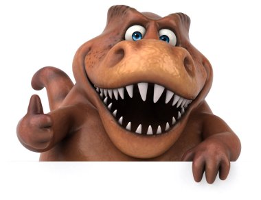 Eğlenceli Trex - 3d çizim