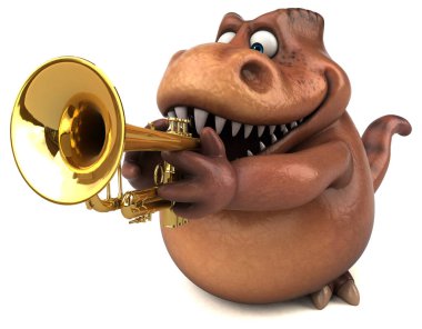 Fun Trex çalıyor - 3D Görüntü