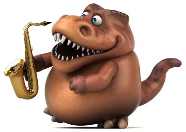 Fun Trex çalıyor - 3D Görüntü