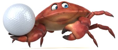 Toplu eğlence yengeci - 3B Görüntü