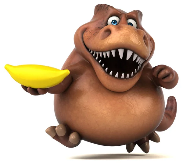 Fun Trex Banana Illustration — Stock Photo, Image