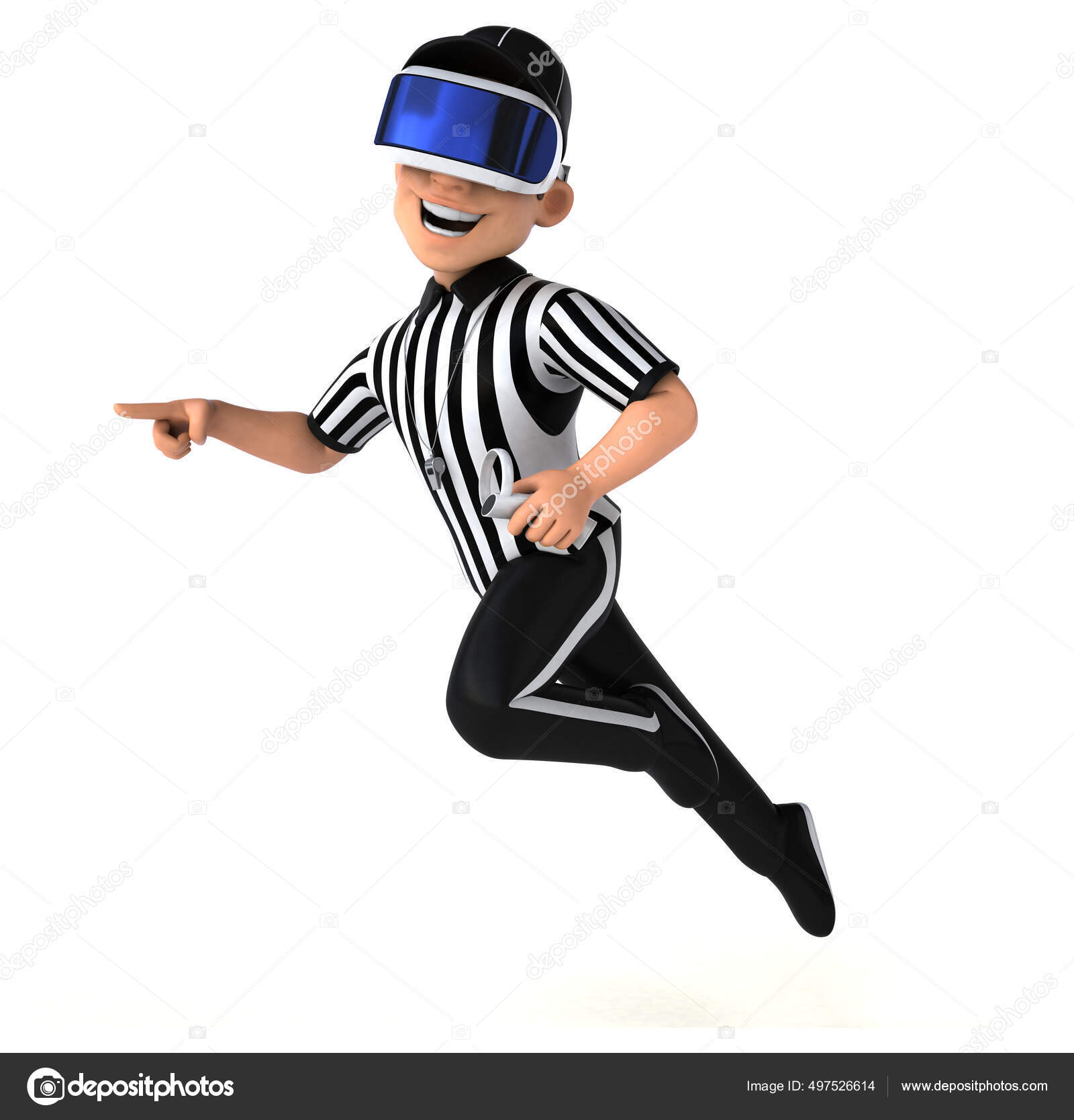 Fun Illustration Referee Helmet Stock Photo by ©julos 497526614