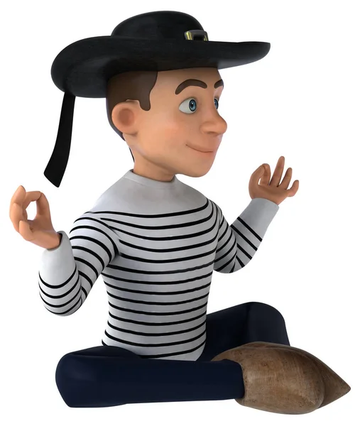Fun Cartoon Bretonische Figur — Stockfoto
