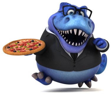Pizza - 3d çizim ile eğlenceli Trex