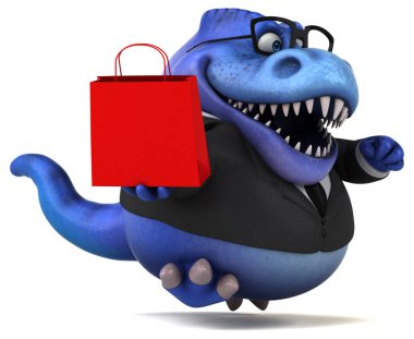 Çantalı eğlence Trex - 3D Görüntü