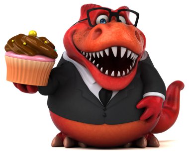 Kekle Eğlence Trex - 3D İllüstrasyon