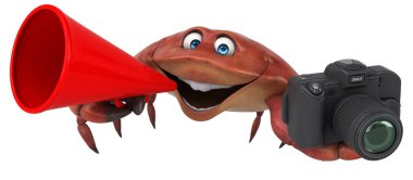 Kameralı eğlence yengeci - 3D Görüntü