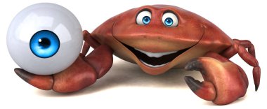 Göz - 3d çizim ile eğlenceli Yengeç