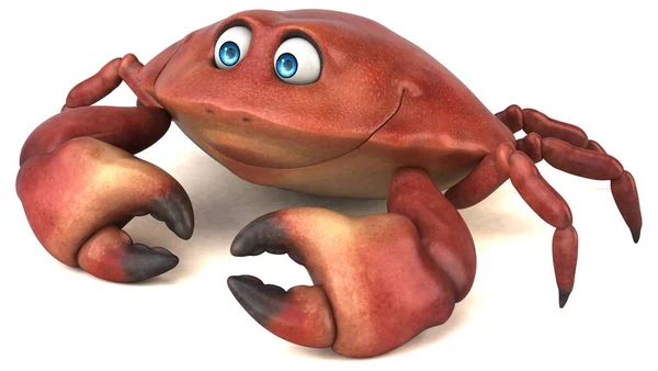 Fun Crab Character Illustration — Stock Photo, Image