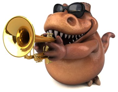 Fun Trex çalıyor - 3D Görüntü 