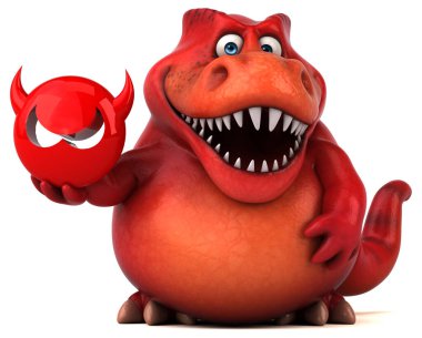 Virüs - 3d çizim ile eğlenceli dinozor