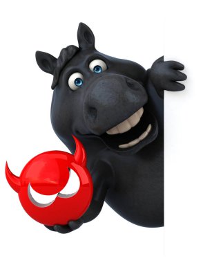 Virüslü eğlenceli at - 3D Görüntü