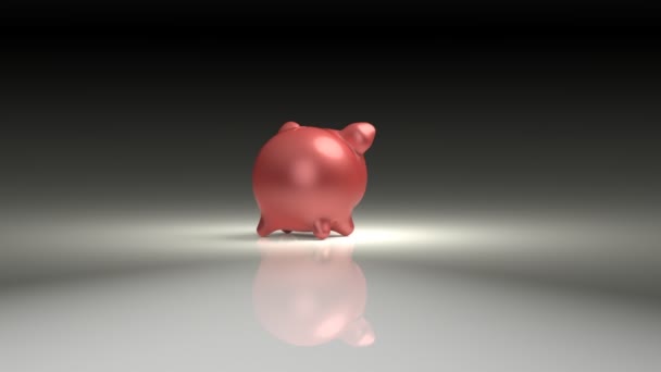Banco porquinho — Vídeo de Stock