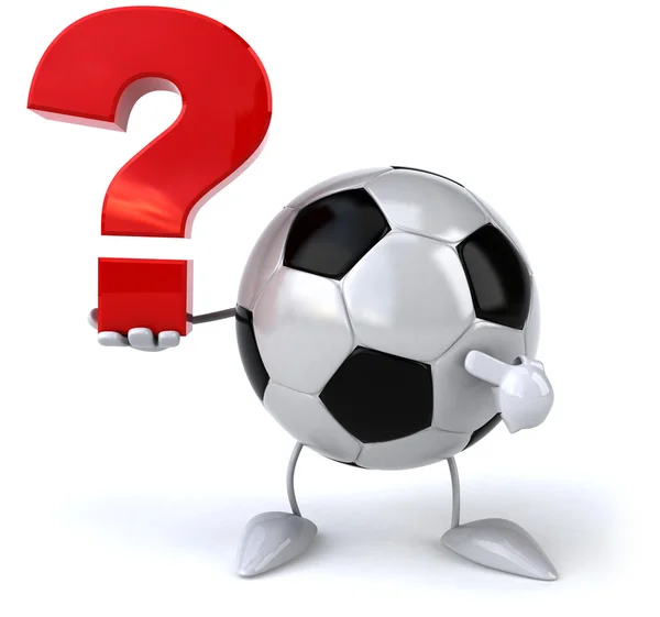 Voetbal vraagteken — Stockfoto © drizzd 2502308