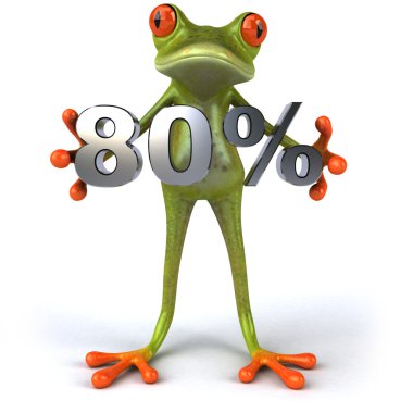 Kurbağa yüzde 80'i satışı ile eğlenceli bir