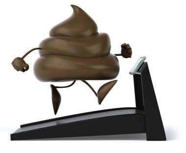 koşu bandında poop