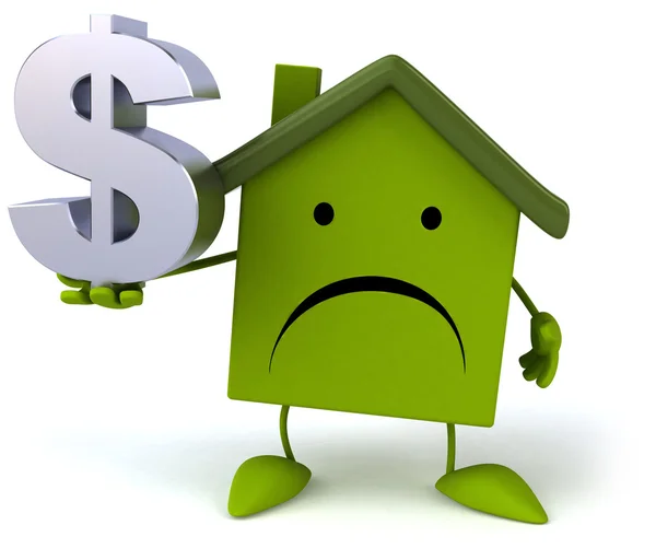 Green house with dollar sign — Stock Photo, Image