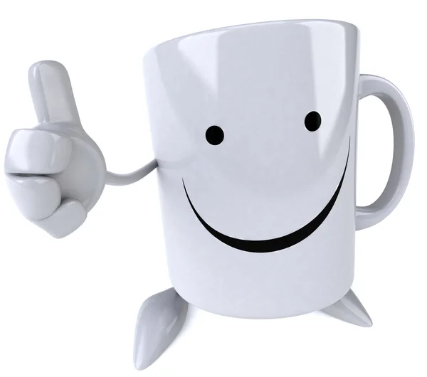 Fun mug thumb up — Stock Photo, Image