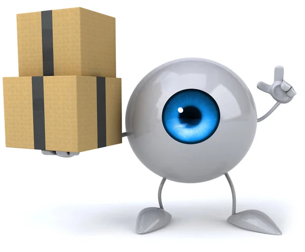 Fun eye with boxes — Stock Photo, Image