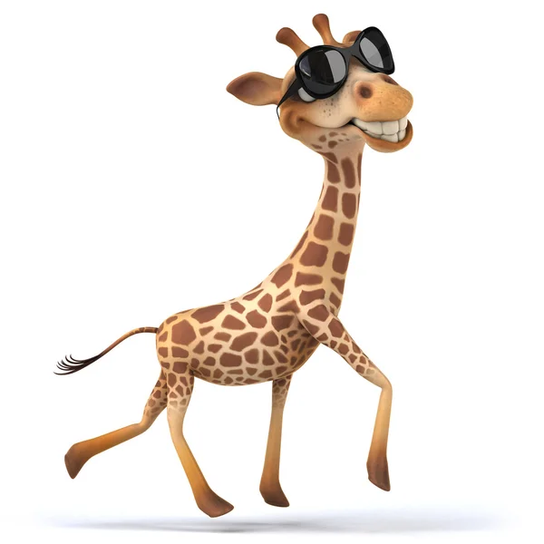 Zábavná žirafa v sluneční brýle — Stock fotografie