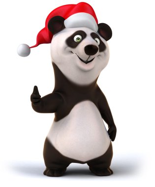 Panda Noel Baba şapkası, eğlenceli
