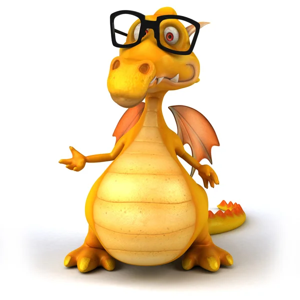 Dragón divertido en gafas — Foto de Stock