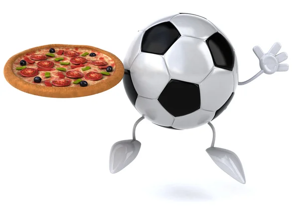 Bola con pizza — Foto de Stock