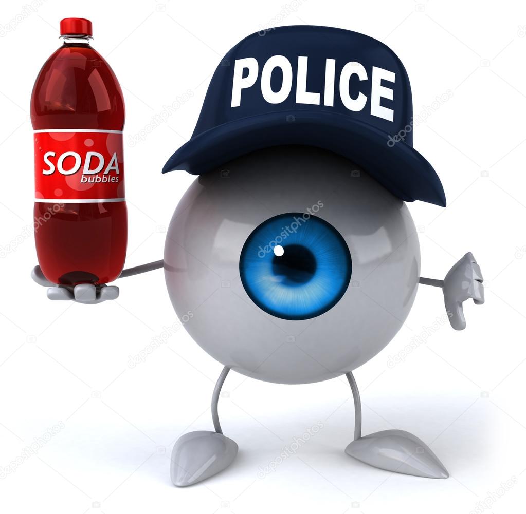Eye  in police hat