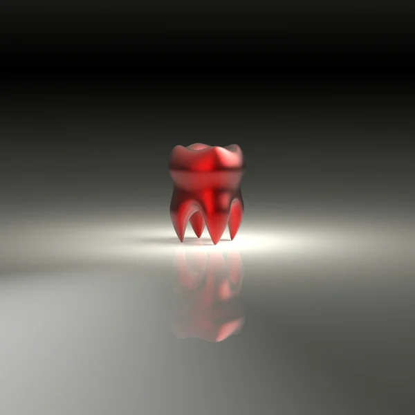 Dente rosso — Foto Stock