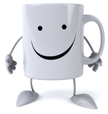 Kupa gülümseme ile