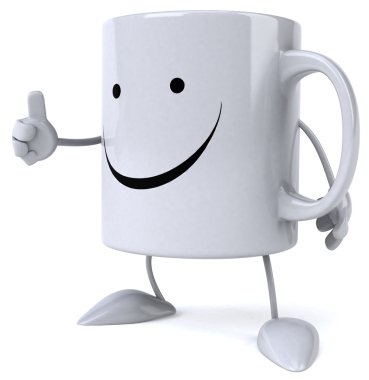 Kupa gülümseme ile