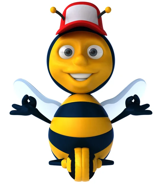 Bee meditating — Stock Photo, Image