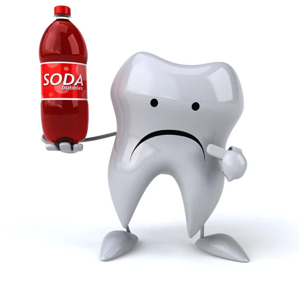 Tooth with soda — Stock Photo, Image