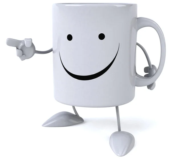 Mug with smile — Stock Photo, Image
