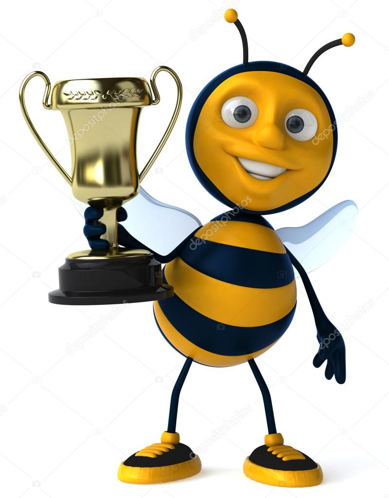 Bee with cup