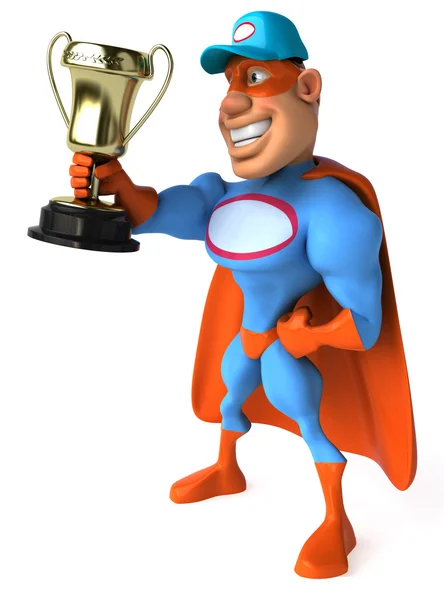 Super mechanic with Cup — Stock Photo, Image