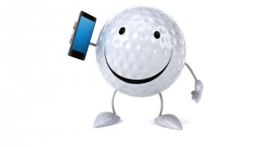 Golf topu ile telefon
