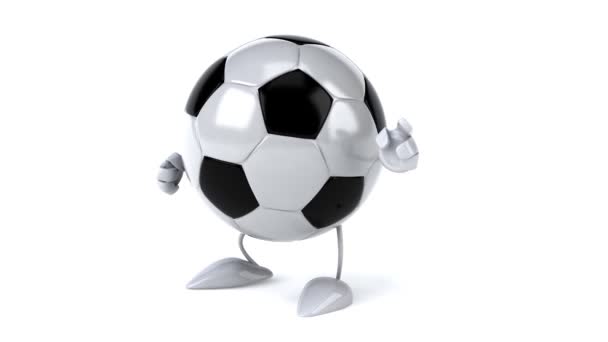 Pallone da calcio danza — Video Stock