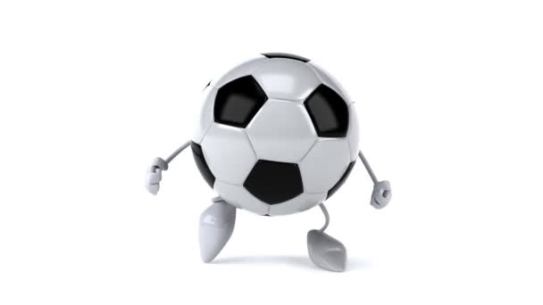 Soccer ball running — Stock Video