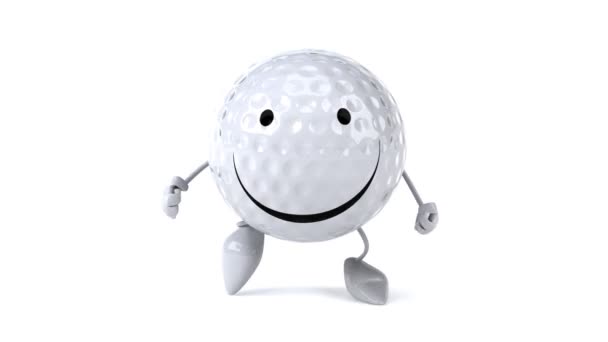 Golf ball running — Stock Video