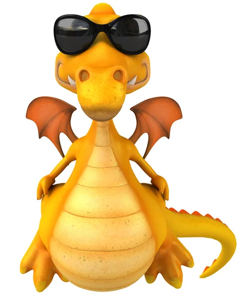 Dragon avec des lunettes de soleil — Photo