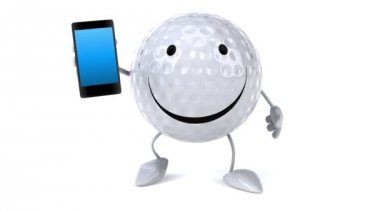 Golf topu ile telefon