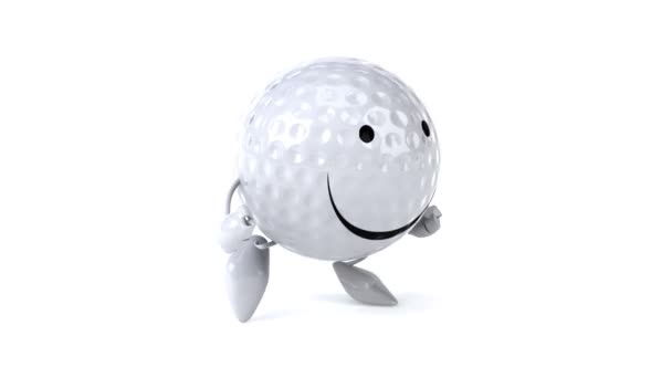 М'яч для гольфу під керуванням — стокове відео