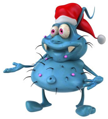 mikrop Noel şapka ile