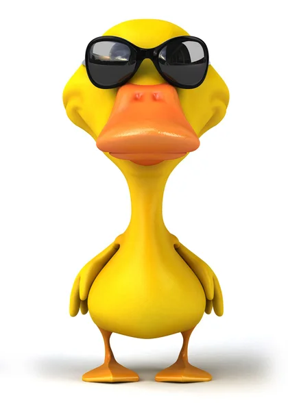 Pato com óculos de sol — Fotografia de Stock