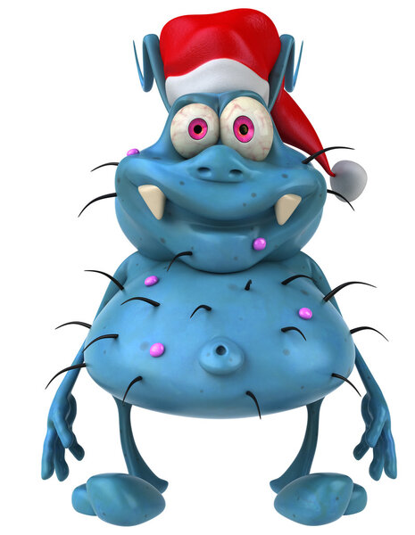 Germ with Christmas  hat