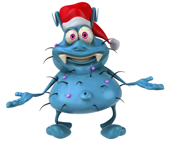 Germ with Christmas  hat — Stock Photo, Image